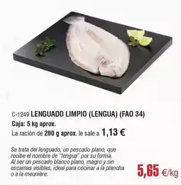 Abordo Blanco - lenguado limpio oferta