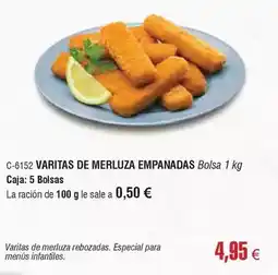 Abordo Varitas de merluza empanadas oferta