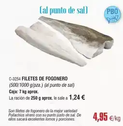 Abordo Filetes de fogonero oferta