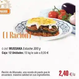 Abordo C-247 mussaka estuche oferta