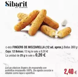 Abordo Sibarit - fingers de mozzarella oferta