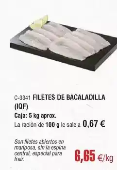 Abordo Espina - filetes de bacaladilla oferta