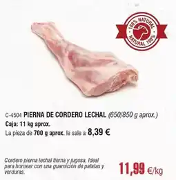 Abordo Ideal - pierna de cordero lechal oferta