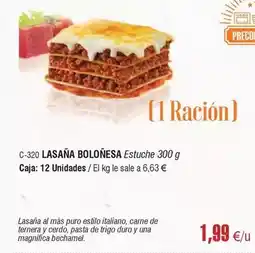 Abordo Puro - lasana bolonesa estuche oferta