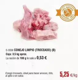 Abordo Ideal - conejo limpio oferta