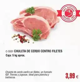 Abordo Ideal - chuleta de cerdo centro filetes oferta