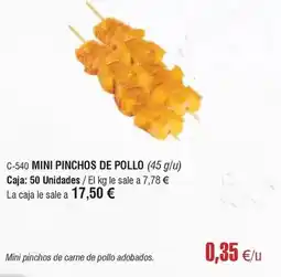 Abordo Mini pinchos de pollo oferta
