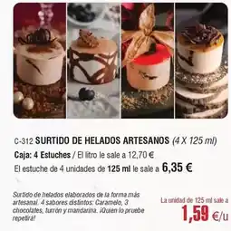 Abordo Caramelo - surtido de helados artesanos oferta