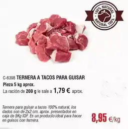 Abordo Ideal - ternera a tacos para guisar oferta