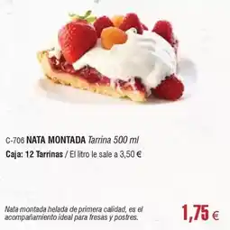 Abordo Ideal - nata montada oferta