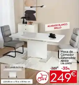 Conforama AKISSI Mesa de Comedor Extensible oferta