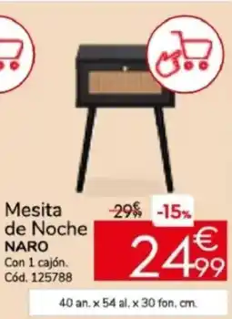 Conforama NARO Mesita de Noche oferta