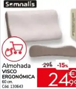 Conforama SOMNALIS Almohada visco ergonómica oferta