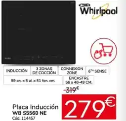 Conforama WHIRPOOL Placa Inducción WB S5560 NE oferta