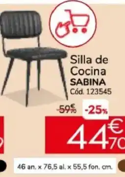 Conforama Silla de cocina sabina oferta
