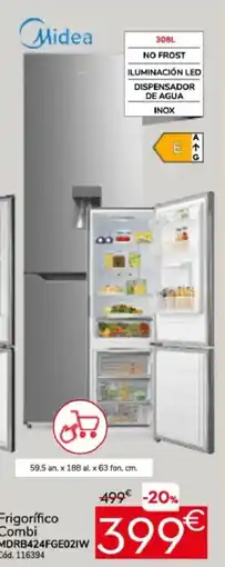 Conforama MIDEA Frigorífico Combi MDRB424FGE021W oferta