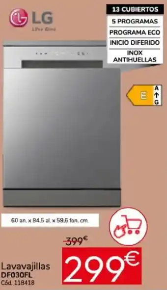 Conforama LG Lavavajillas DF030FL oferta