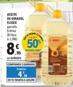 E.Leclerc Eliges - aceite de girasol oferta