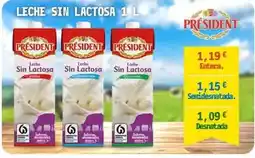 E.Leclerc Président - leche sin lactosa oferta