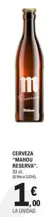 E.Leclerc Mahou - cerveza reserva oferta