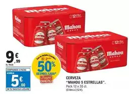 E.Leclerc Mahou - 5 estrellas cerveza oferta