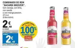 E.Leclerc Bacardi - combinado de ron breezer oferta