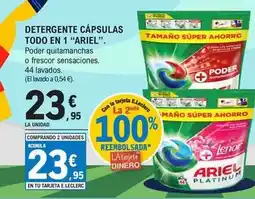 E.Leclerc Ariel - detergente cápsulas todo en 1 oferta