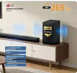 E.Leclerc Lg - barra de sonido s70ty oferta