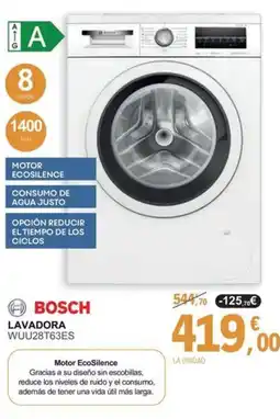 E.Leclerc BOSCH Lavadora wuu28t63es oferta
