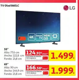 Alcampo Lg Tv oled b6elc oferta
