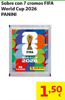 Alcampo Sobre con 7 cromos fifa world cup 2026 panini oferta
