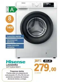 E.Leclerc HISENSE Lavadora wf1q8041bw1 oferta