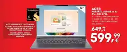Worten Acer portátil aspire 16 ai a16-11m-x79a oferta