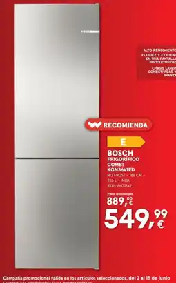 Worten Bosch frigorífico combi kgn36vied oferta