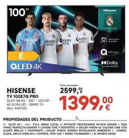 Worten Hisense tv 100e7q pro oferta