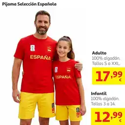 Alcampo Pijama Selección Española oferta