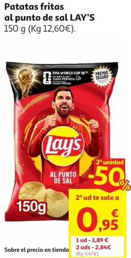Alcampo Lay's Patatas fritas al punto de sal oferta