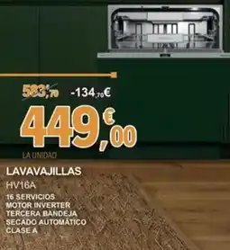 E.Leclerc Lavavajillas hv16a oferta