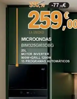 E.Leclerc Microondas bim325g163dbg oferta