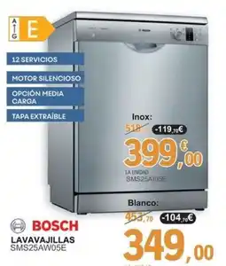 E.Leclerc FBOSCH Lavavajillas sms25aw05e oferta