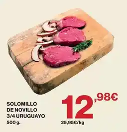 Hipercor Solomillo de novillo 3/4 uruguayo oferta