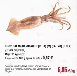 Abordo Calamar volador oferta