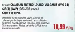 Abordo Perfecto - calamar entero loligo oferta