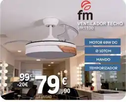 E.Leclerc FM Ventilador techo vr1100 oferta