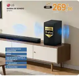 E.Leclerc LG Barra de sonido s70ty oferta