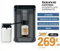 E.Leclerc TAURUS Cafetera accento late superauto oferta