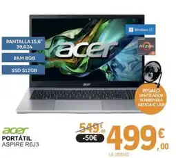 E.Leclerc ACER Portátil aspire r6j3 oferta