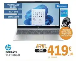 E.Leclerc HP Portátil 15-fd342nd oferta
