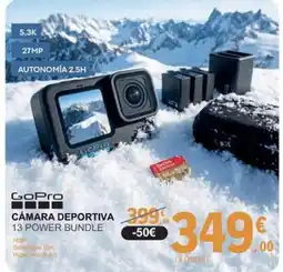 E.Leclerc GOPRO Cámara deportiva 399 13 power bundle oferta