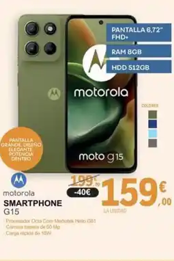 E.Leclerc MOTOROLA Smartphone g15 oferta